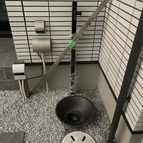 立水栓取付です。