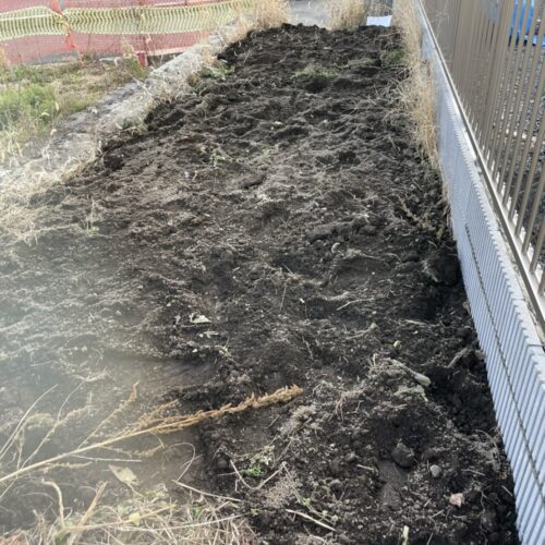 ブロック埋め戻し完了です。