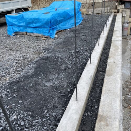 脱枠、埋め戻し作業完了です。