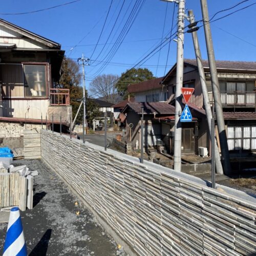 ブロック積みの続きです。