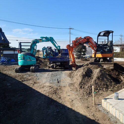 掘削作業です。
