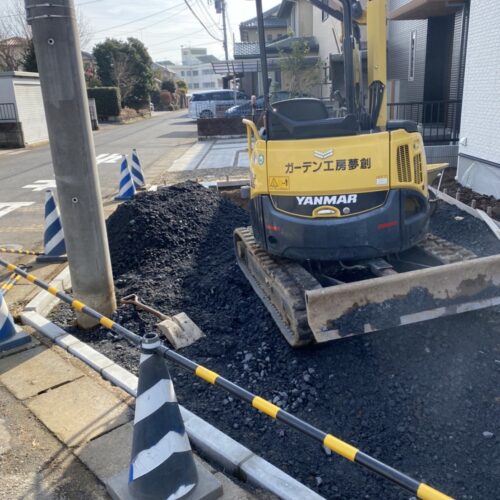 砕石地業です。