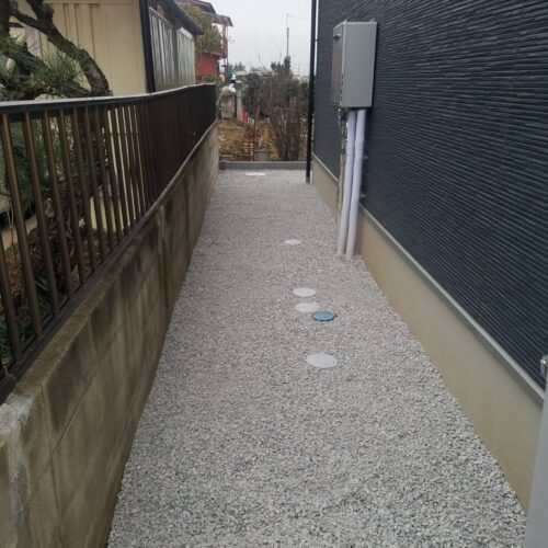 6号砕石入工事です。