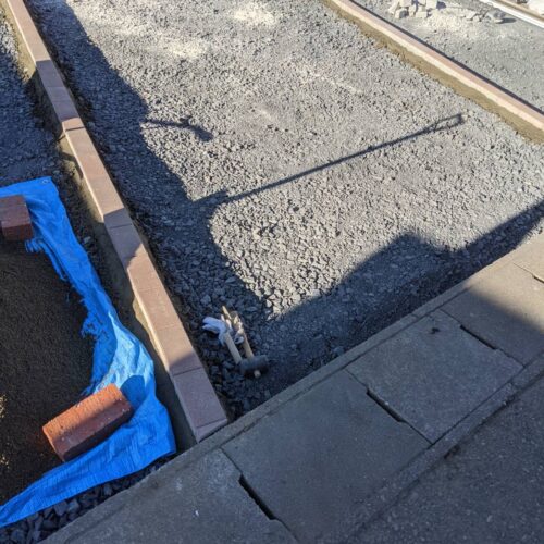 土間縁取りです。