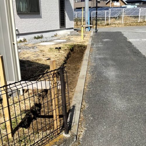 ブロック基礎掘削です。