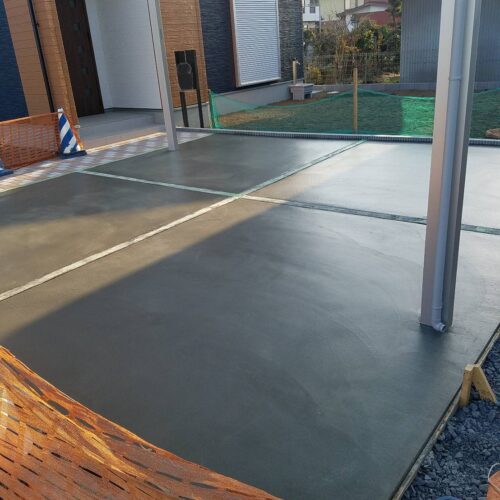 駐車場土間コンクリートです。