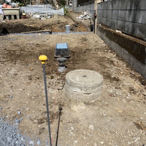 量水器及び止水栓の高さ調整の設備作業となります。