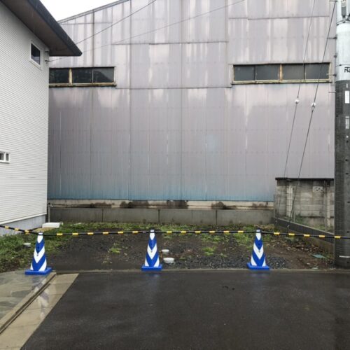 本日より工事着工予定でしたが雨の為お休みとなります。明日より掘削作業開始です。