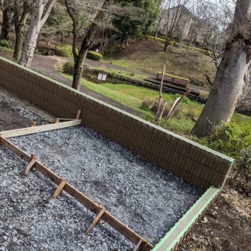 天端モルタルです。