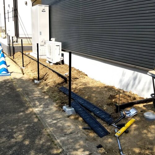 エッジキング施工です。