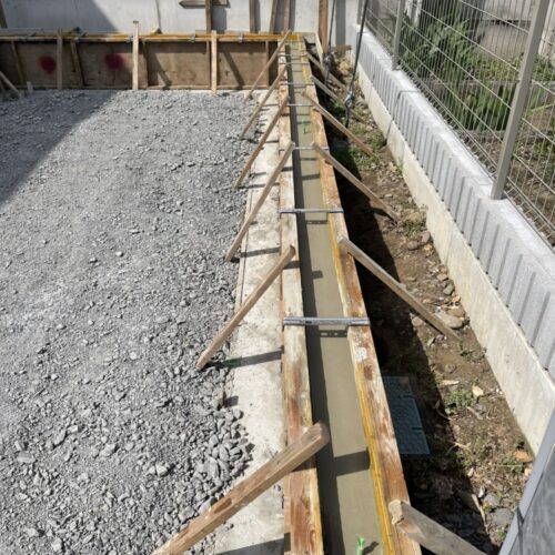 基礎コンクリート完了です。