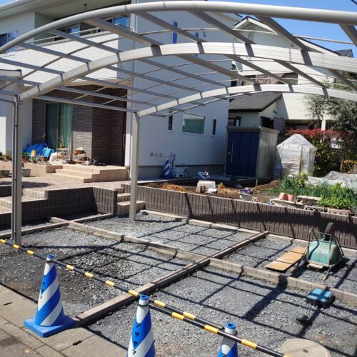 土間見切り工事です。