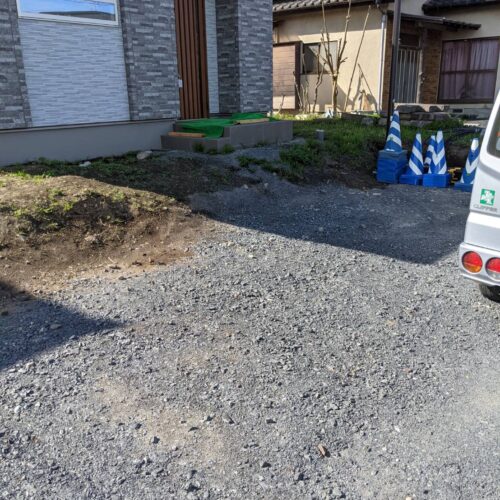 本日より着工致します。