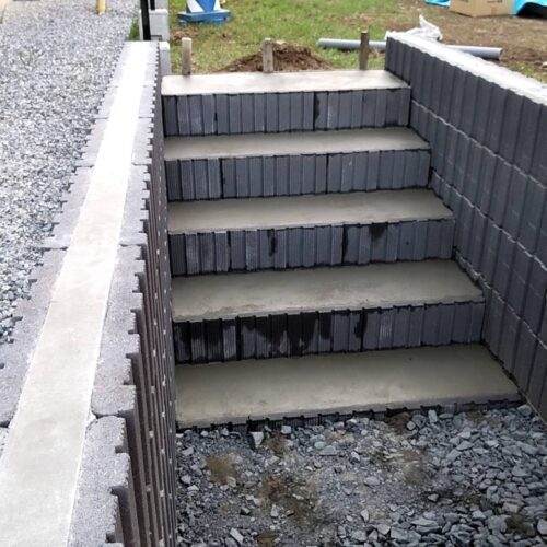 階段コンクリートです。