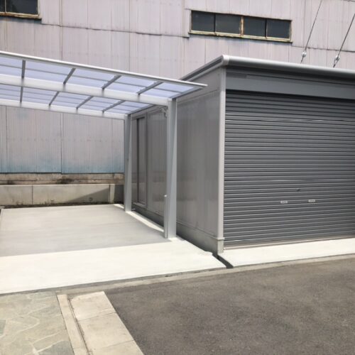 ガレージ・カーポート設置完了です。