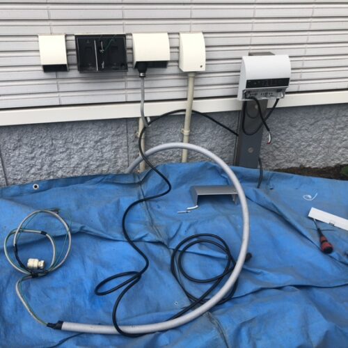 本日は器具付け電気工事となります。