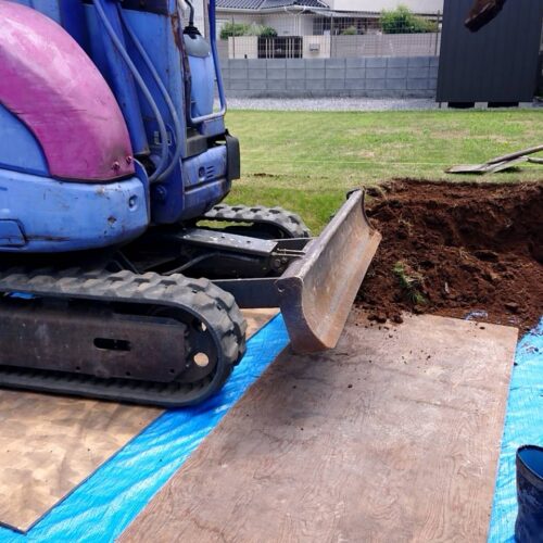 本日より着工です。よろしくお願いいたします。