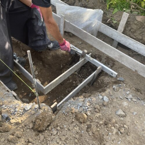 型枠施工状況です。