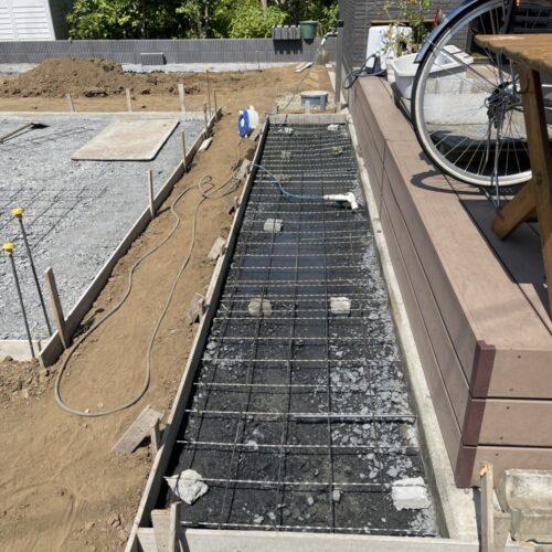 デッキ下コンクリートです。