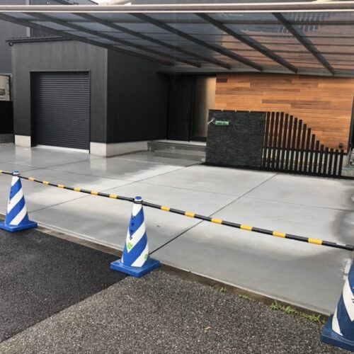 本日の工事作業は雨の為お休みとなります。