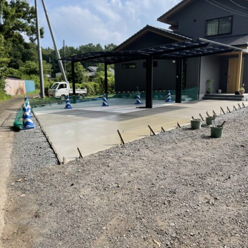 土間コンクリート状況です。