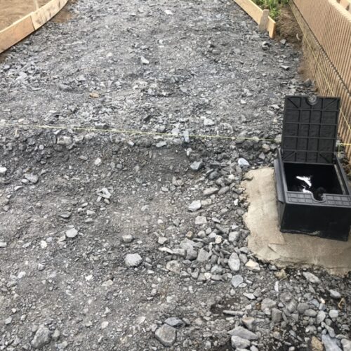 散水栓の高さ調整となります。