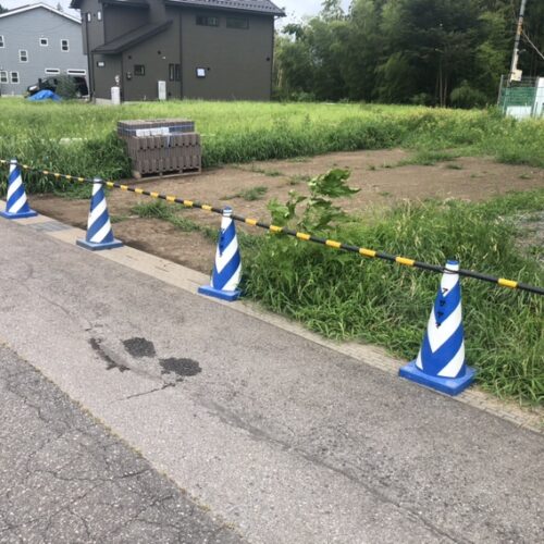 台風の接近により本日の作業はお休みとなり明日より掘削作業となります。