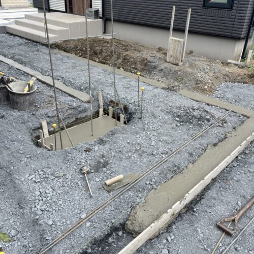 門柱ベースコンクリートです。