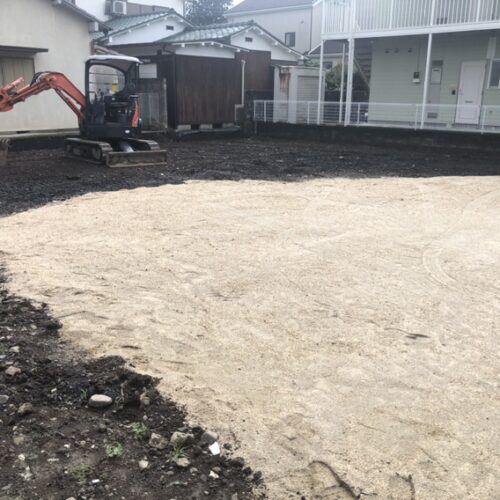 台風の影響により雨の予報もあり本日の工事作業はお休みとなります。