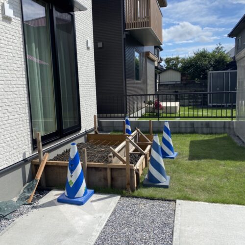 タイルデッキ枠組みです。 タイルデッキ枠組みです。