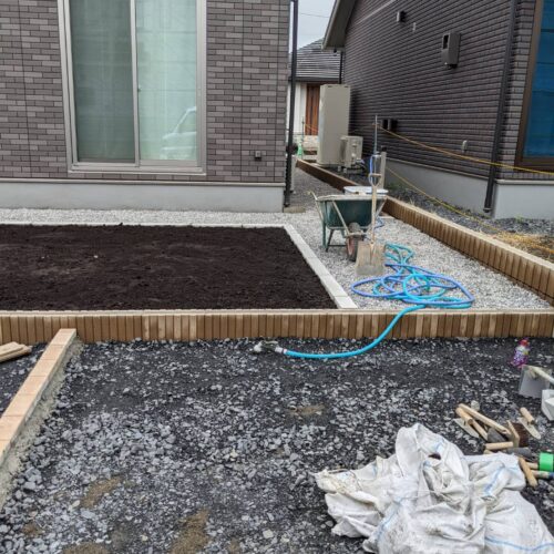 機能門柱設置です。