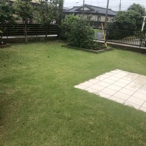 本日は雨の為に工事作業はお休みとなります。来週よりお庭側の改修工事作業へと進んで参ります。