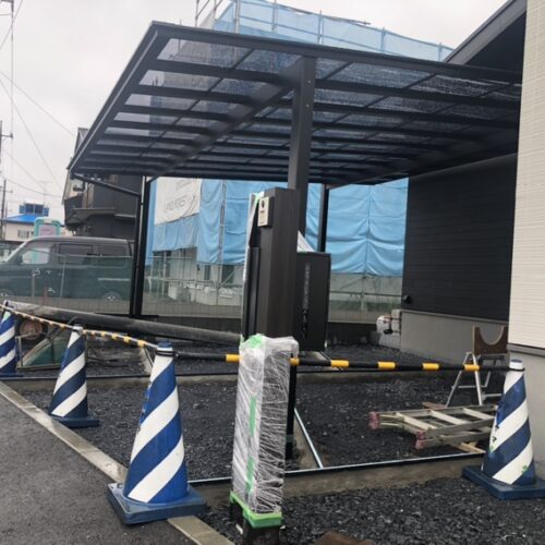 本日は朝から雨模様のお天気の為に工事作業はお休みとなります。