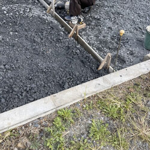 型枠施工です。 型枠施工です。