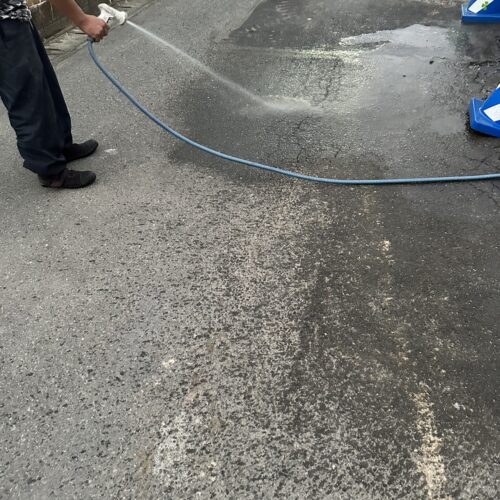 作業完了後の清掃状況です。