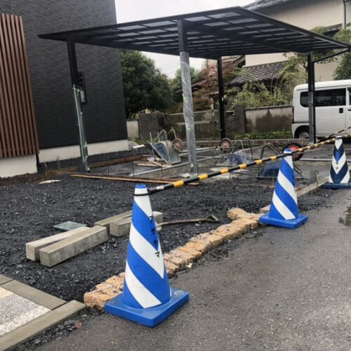 本日は雨の為に工事作業はお休みとなります。