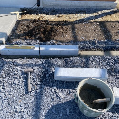 地先施工です。