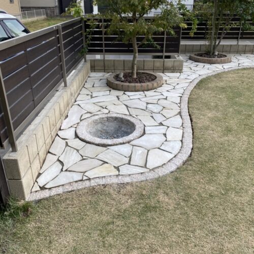 乱張り施工です。