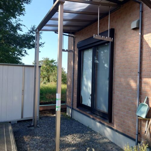 テラス設置です。