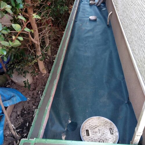 ６号下地の防草シートです。