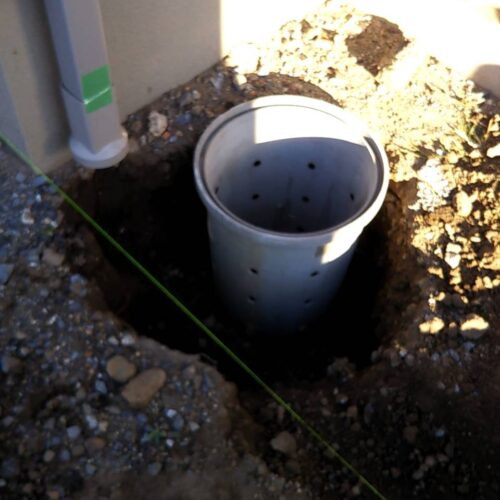 浸透マスの移動です。