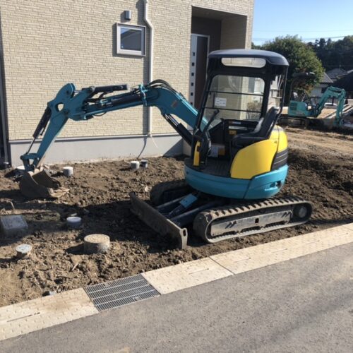 掘削作業開始となります。