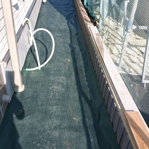 防草シートです。