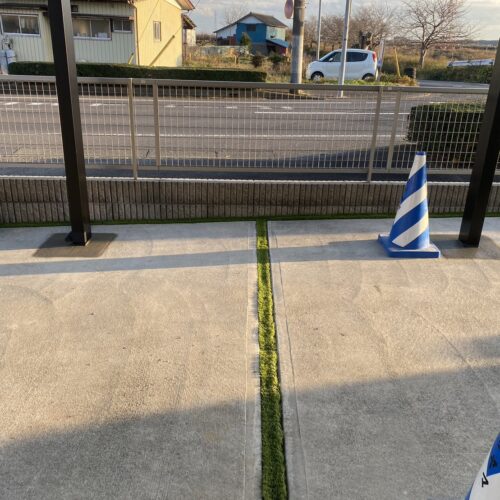 土間コンクリート打設完了です。