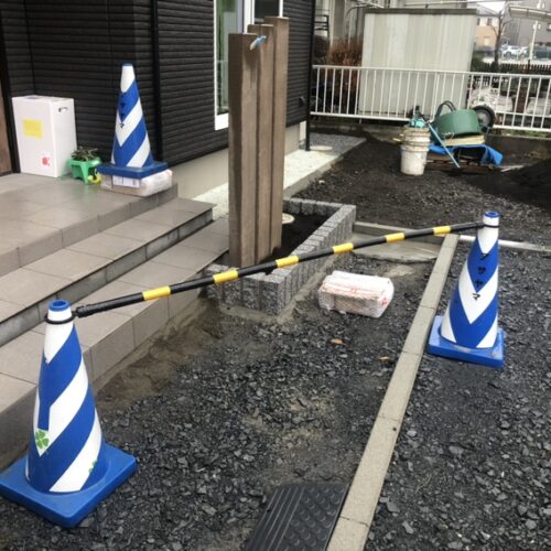 本日は雨の為、工事作業はお休みとなります。