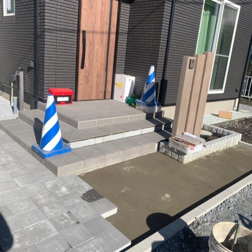 インターロッキング施工です。