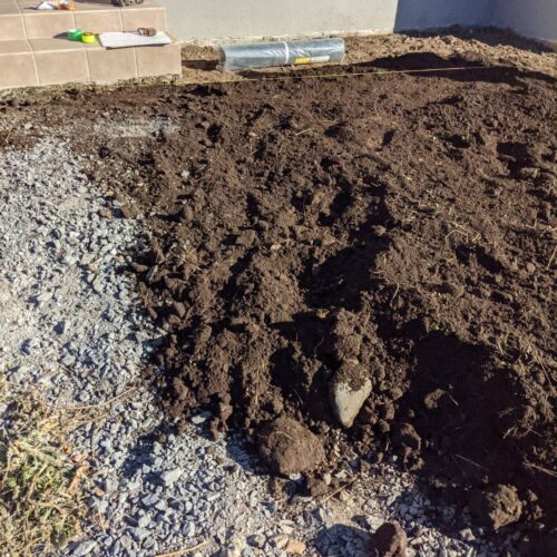 整地作業です。