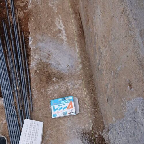 既存基礎部分ケミカルアンカーです。