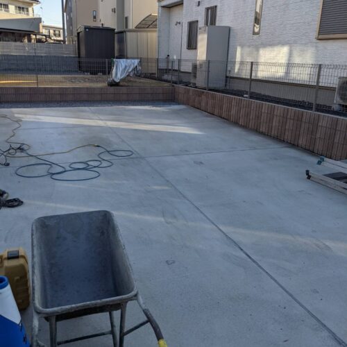 本日より工事着工です。よろしくお願い致します。