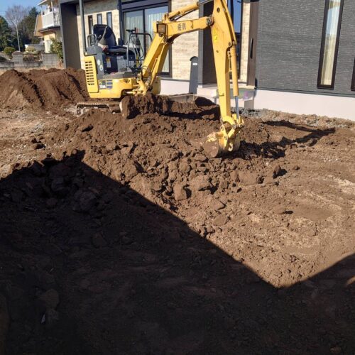 ネギリ作業です。